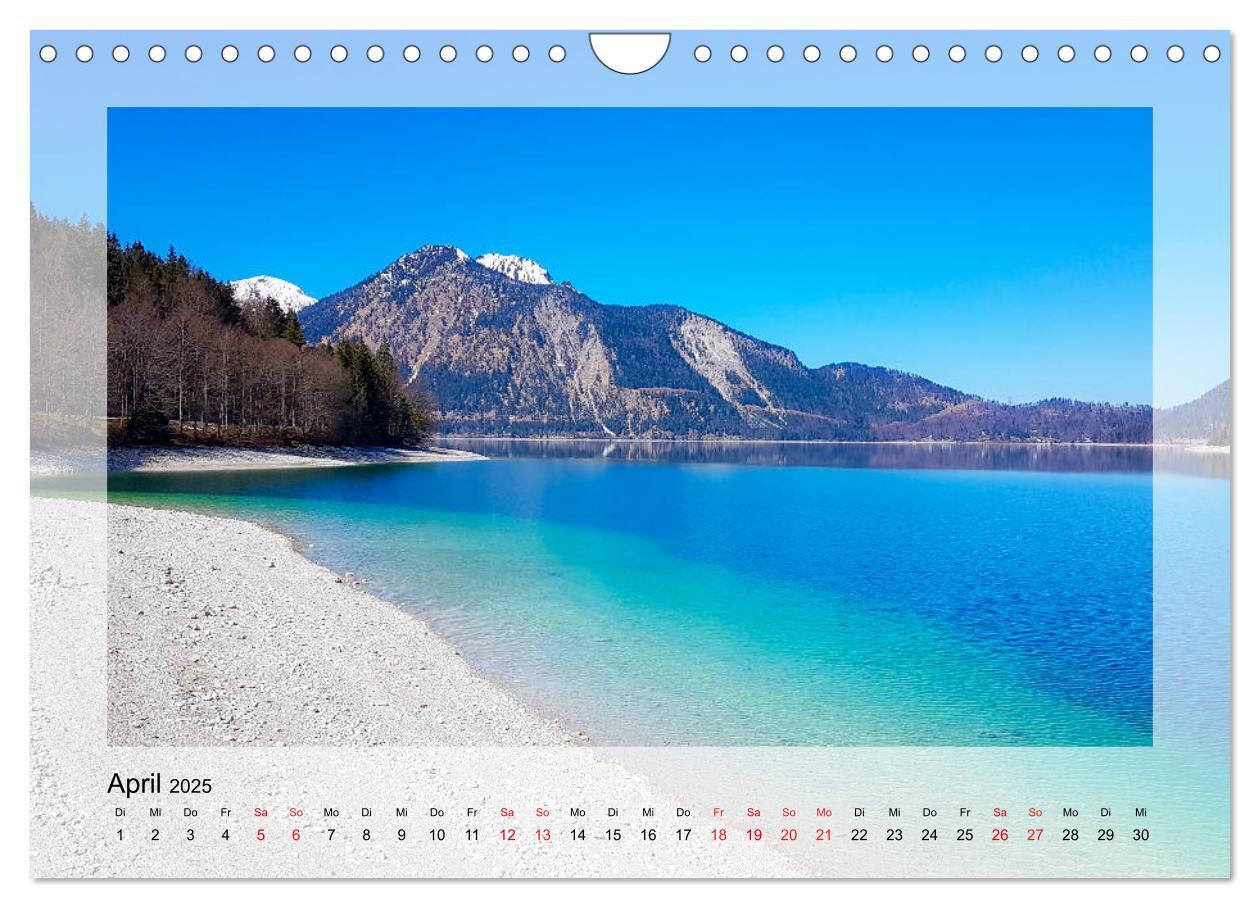 Bild: 9783435180875 | Walchensee (Wandkalender 2025 DIN A4 quer), CALVENDO Monatskalender