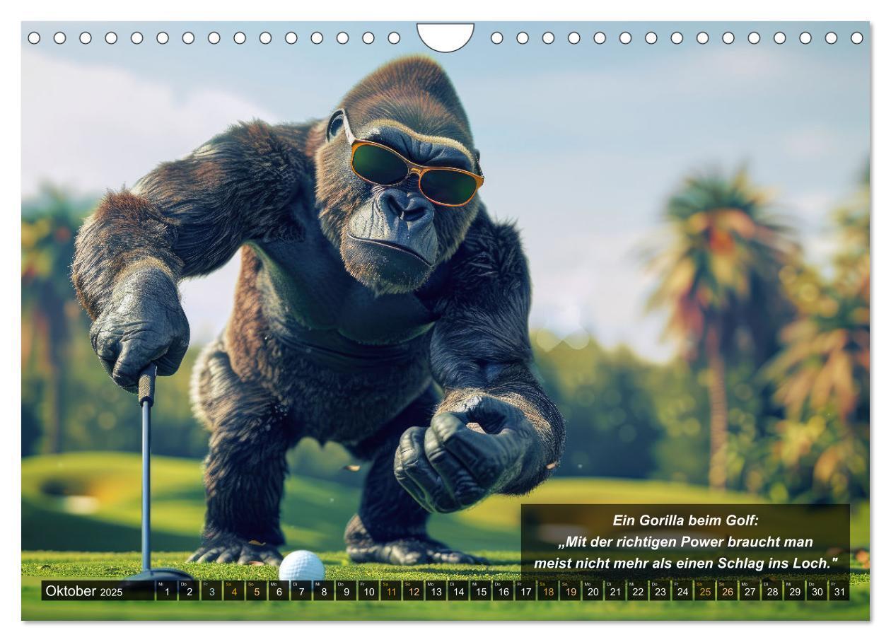 Bild: 9783457155486 | Der tierisch lustige Golfkalender (Wandkalender 2025 DIN A4 quer),...