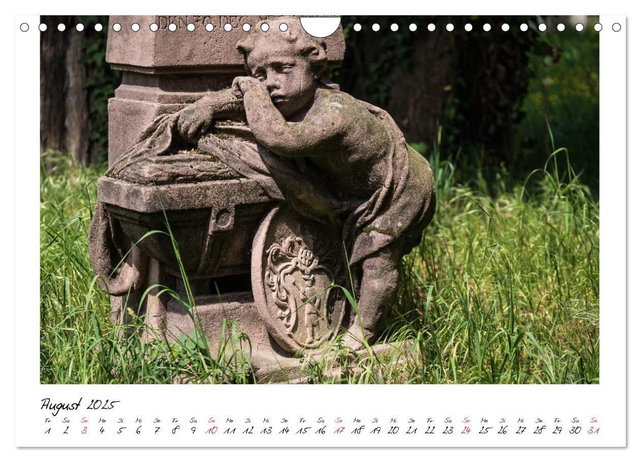 Bild: 9783435712892 | Alter Friedhof Freiburg (Wandkalender 2025 DIN A4 quer), CALVENDO...