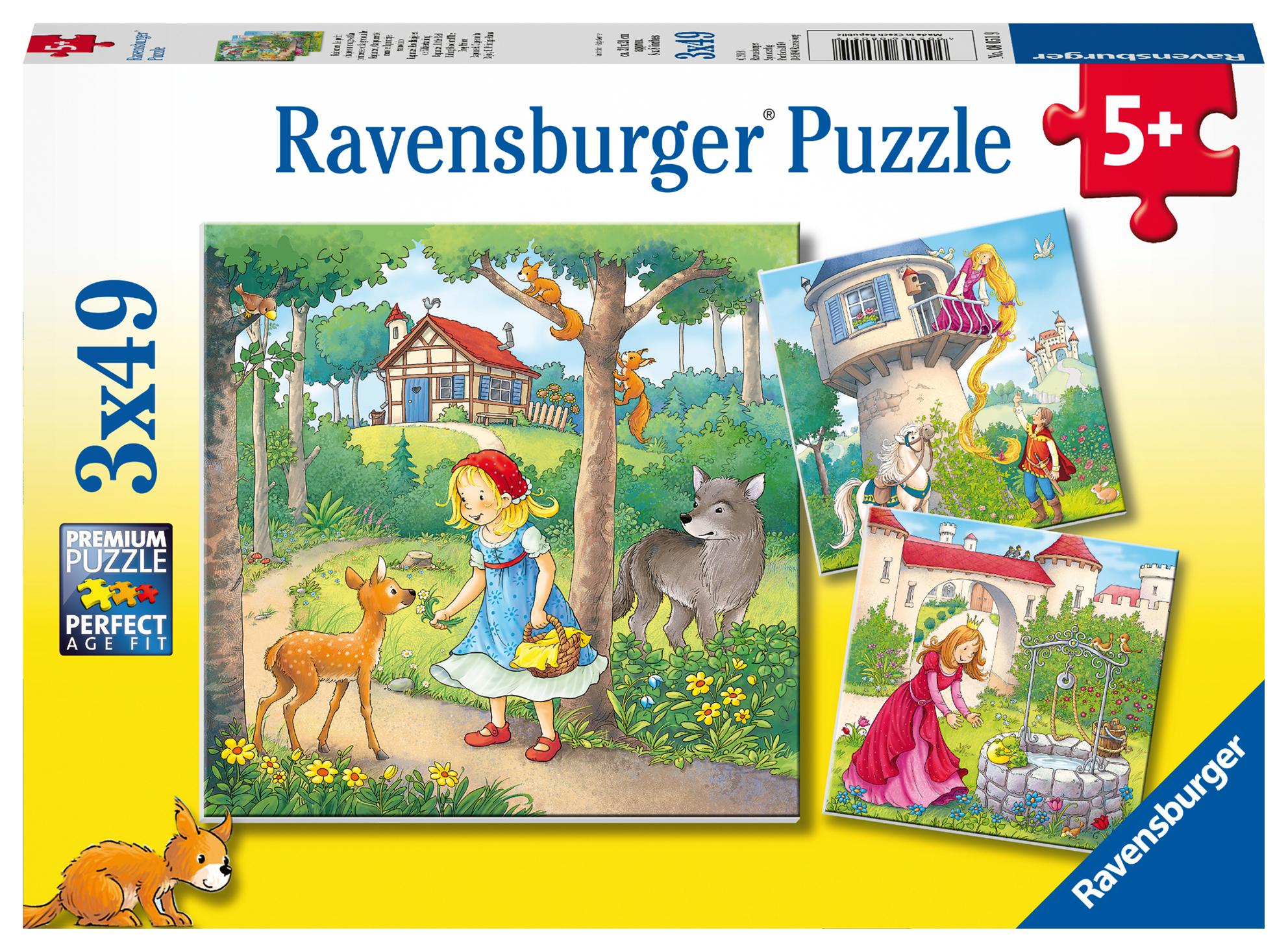 Cover: 4005556080519 | Ravensburger Kinderpuzzle - 08051 Rapunzel, Rotkäppchen &amp; der...