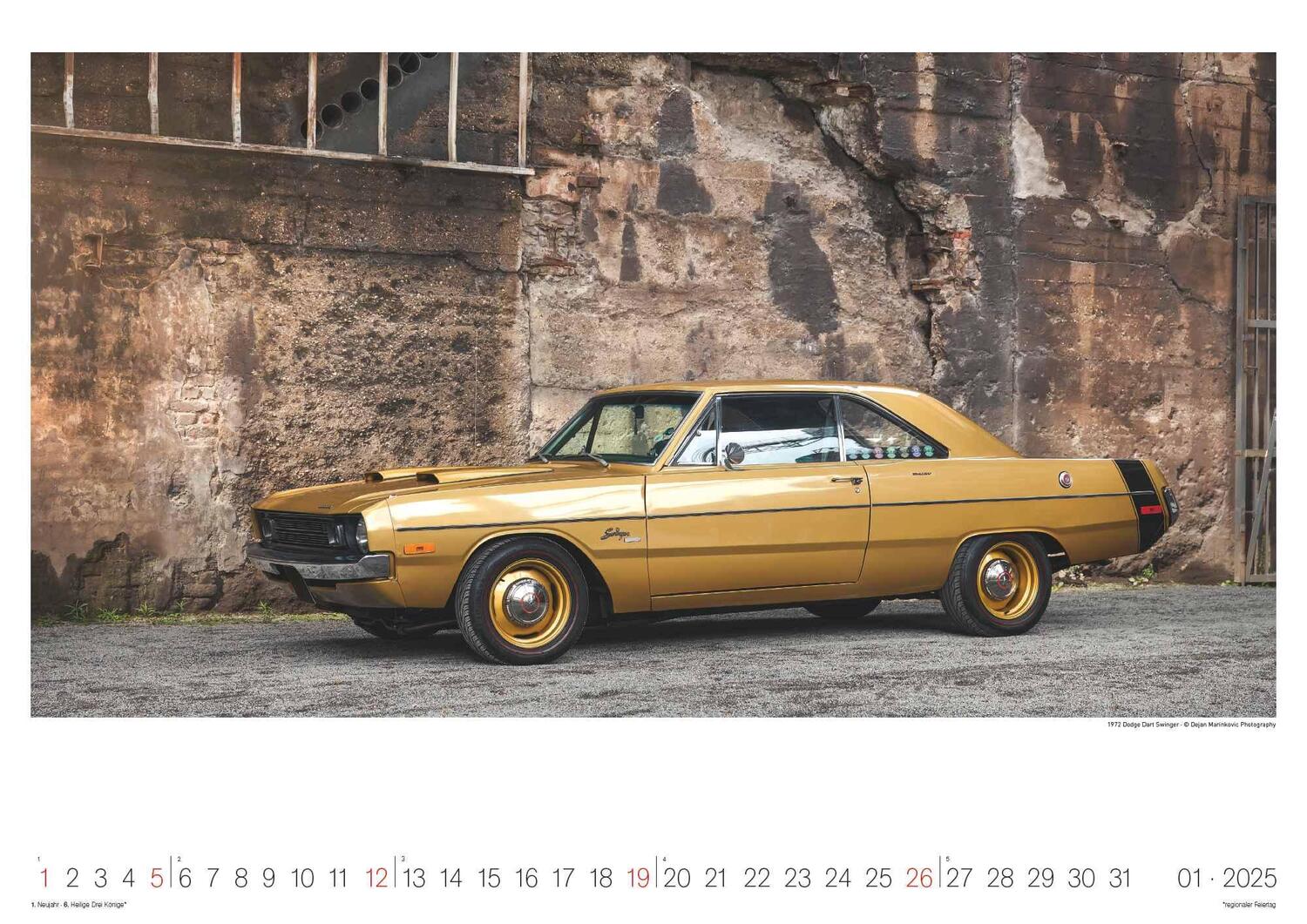 Bild: 4002725994257 | Legendary Classic &amp; Muscle Cars 2025 - Wand-Kalender -...