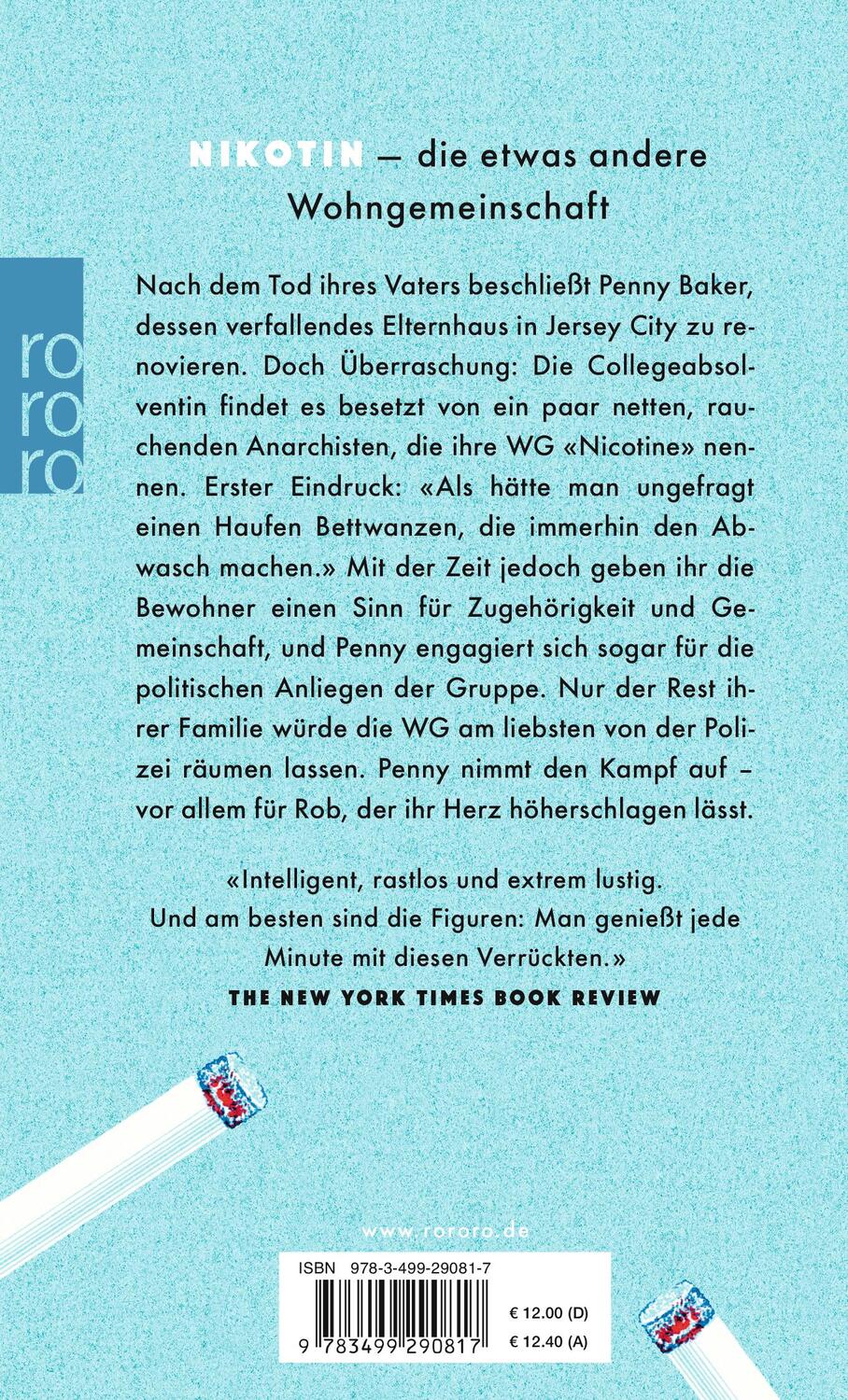 Rückseite: 9783499290817 | Nikotin | Nell Zink | Taschenbuch | Deutsch | 2019 | EAN 9783499290817