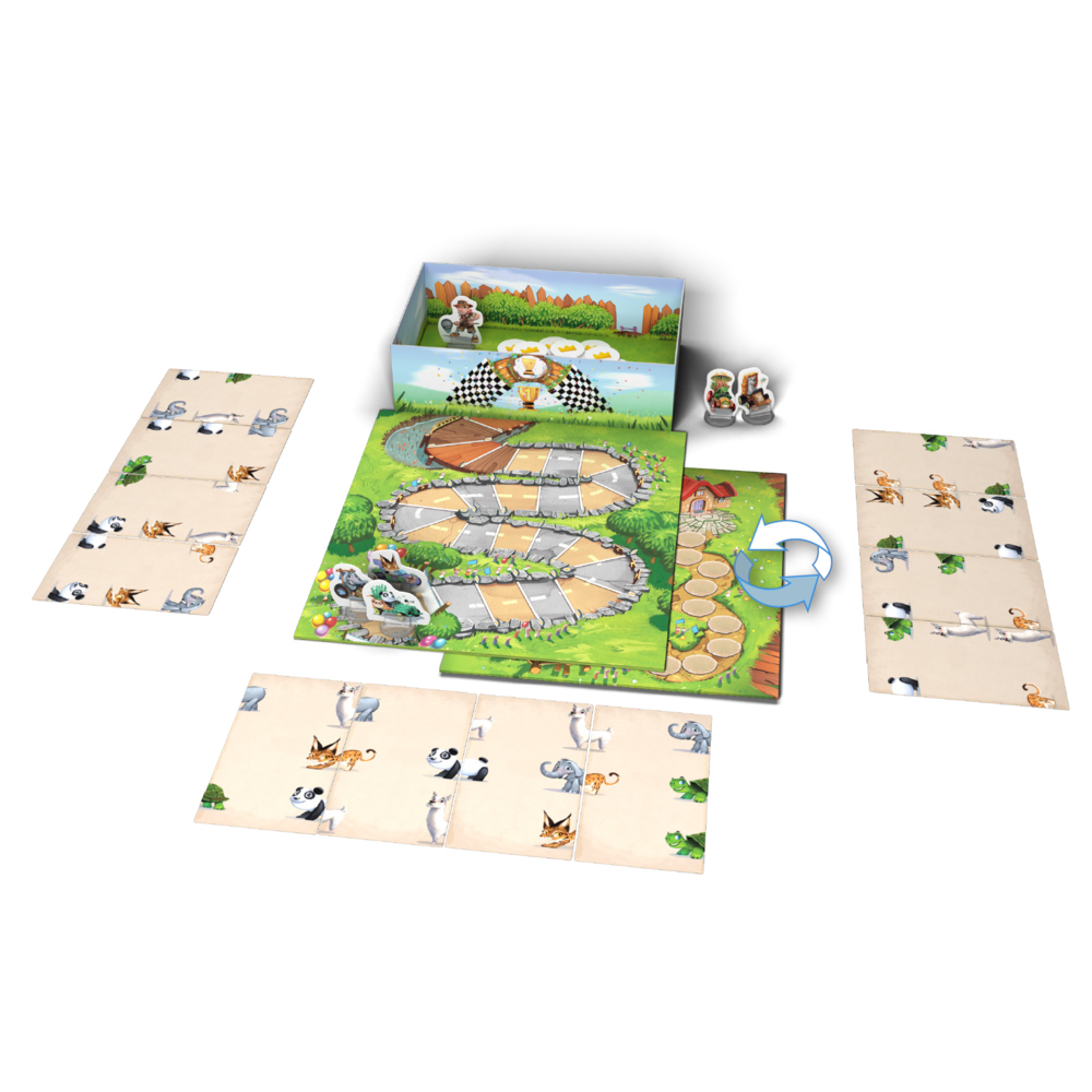 Bild: 3760175516009 | Zoo Run | Spieleranzahl: 1-5, Spieldauer (Min.): 10, Kinderspiel