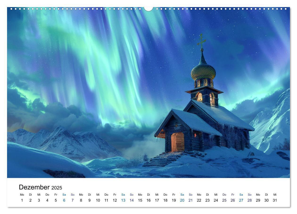 Bild: 9783383813702 | Aurora Borealis - Der Zauber der Nordlichter (Wandkalender 2025 DIN...