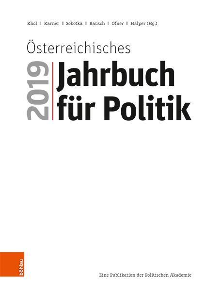 Cover: 9783205209973 | Österreichisches Jahrbuch für Politik 2019 | Andreas Khol | Buch