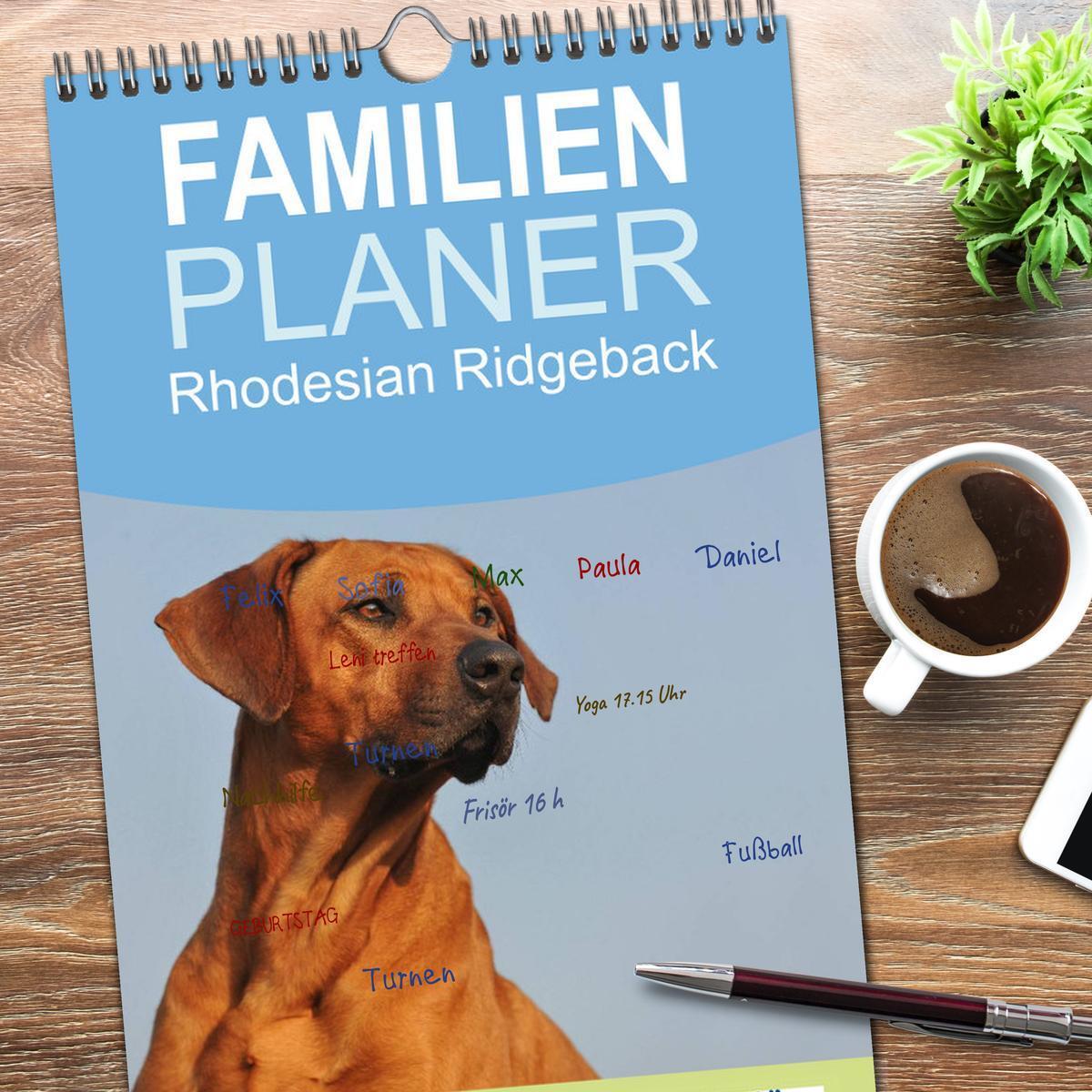 Bild: 9783457119228 | Familienplaner 2025 - Rhodesian Ridgeback 2025 mit 5 Spalten...