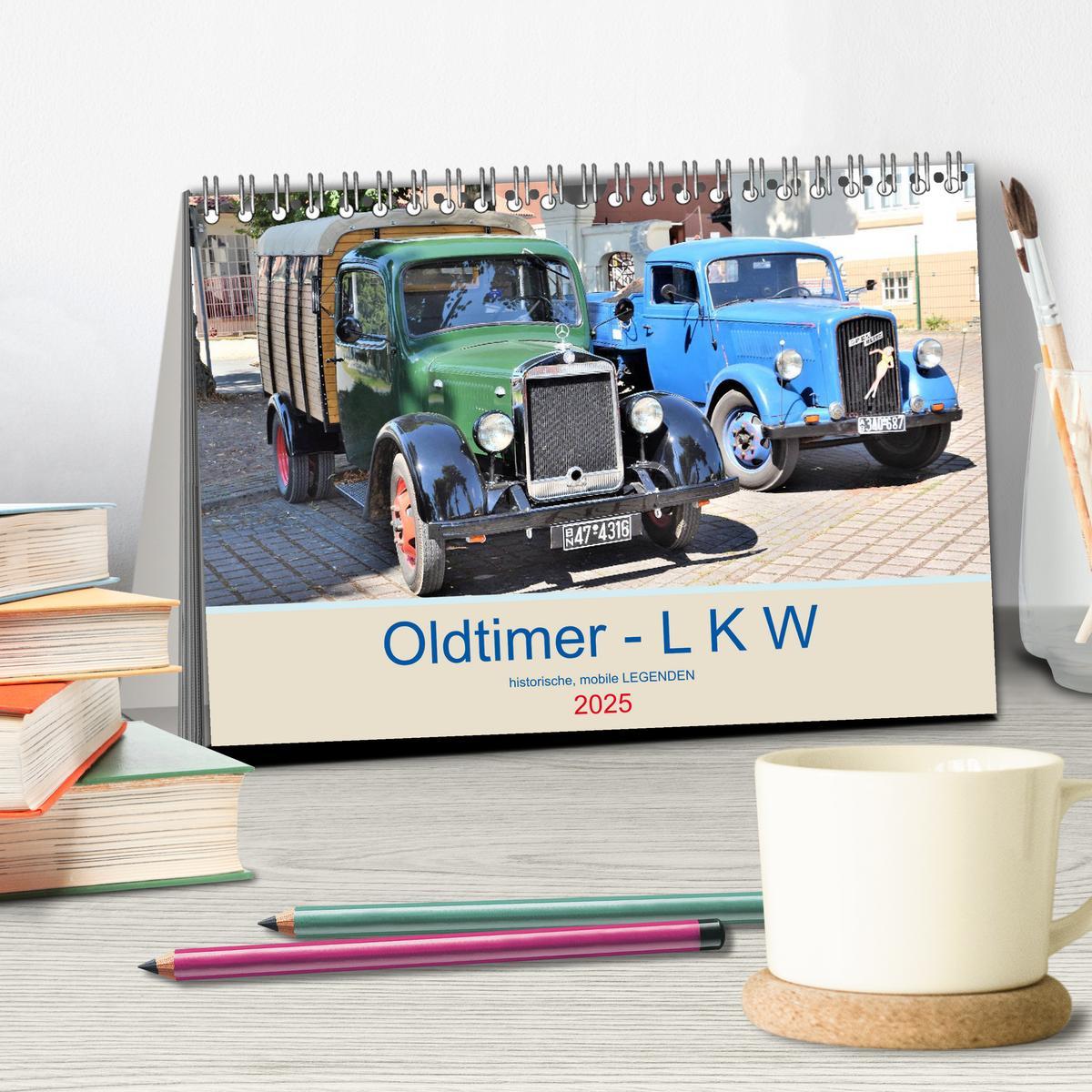 Bild: 9783435282265 | Oldtimer - L K W (Tischkalender 2025 DIN A5 quer), CALVENDO...