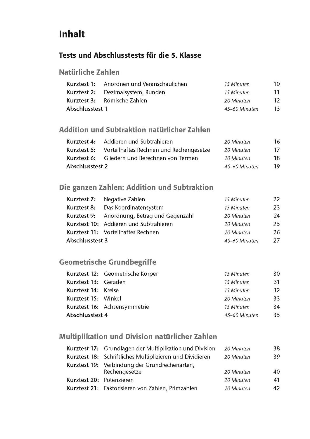 Bild: 9783804415928 | Fit in Test und Klassenarbeit - Mathematik 5./6. Klasse Gymnasium