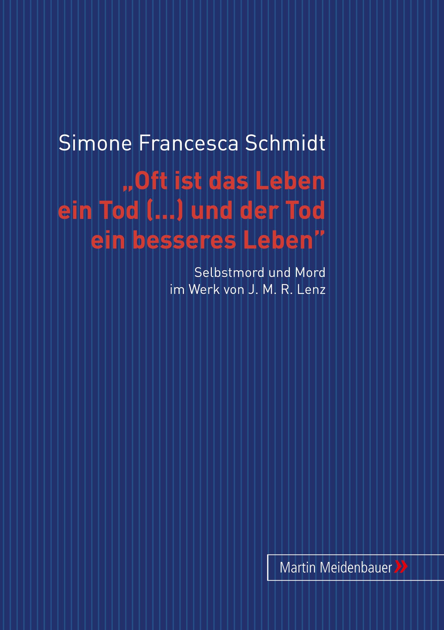 Cover: 9783899752038 | ¿Oft ist das Leben ein Tod [...] und der Tod ein besseres Leben¿