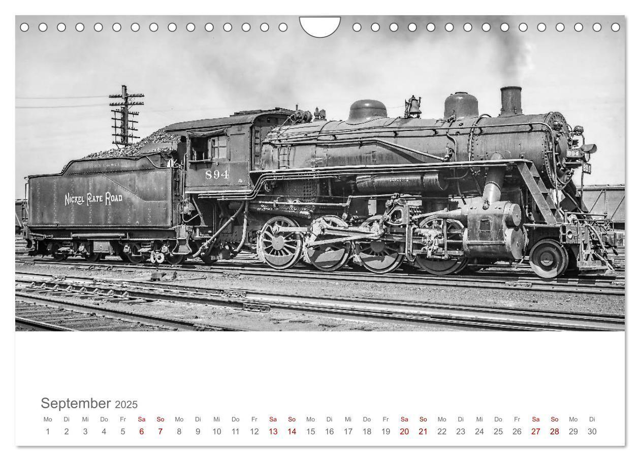 Bild: 9783435352128 | US-Dampflokomotiven (Wandkalender 2025 DIN A4 quer), CALVENDO...