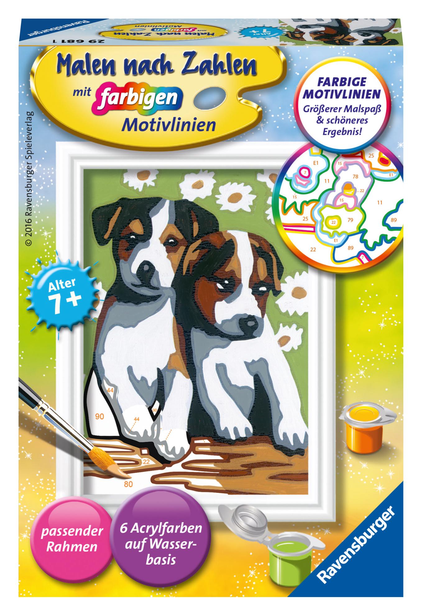 Cover: 4005556296811 | Süsse Welpen | Spiel | CreArt Malen nach Zahlen | 29681 | Deutsch