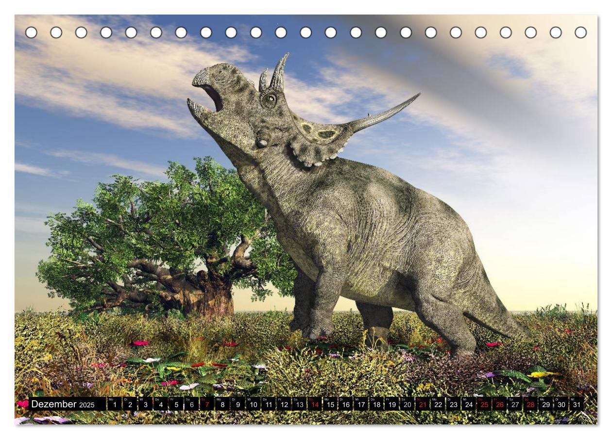 Bild: 9783435567058 | Dinosaurier. Urzeitliche Giganten (Tischkalender 2025 DIN A5 quer),...