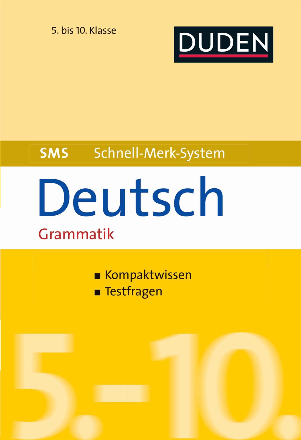 Cover: 9783411720262 | SMS Deutsch - Grammatik 5.-10. Klasse | Birgit Hock | Taschenbuch