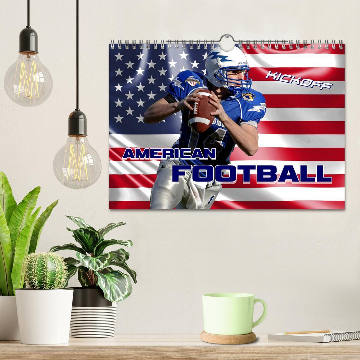 Bild: 9783435487349 | American Football - Kickoff (Wandkalender 2025 DIN A4 quer),...