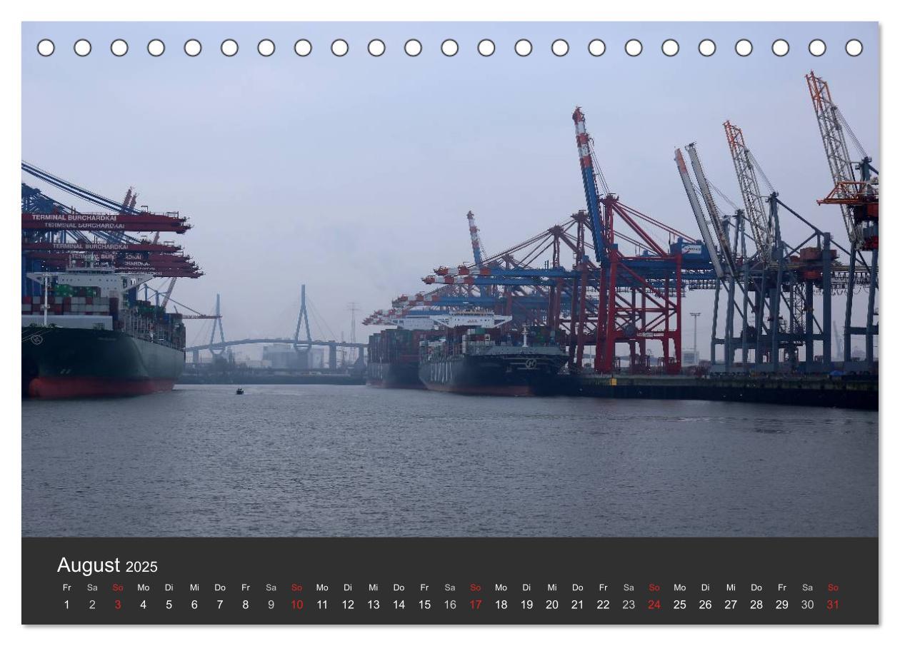 Bild: 9783435492886 | Hafen Hamburg 2025 (Tischkalender 2025 DIN A5 quer), CALVENDO...