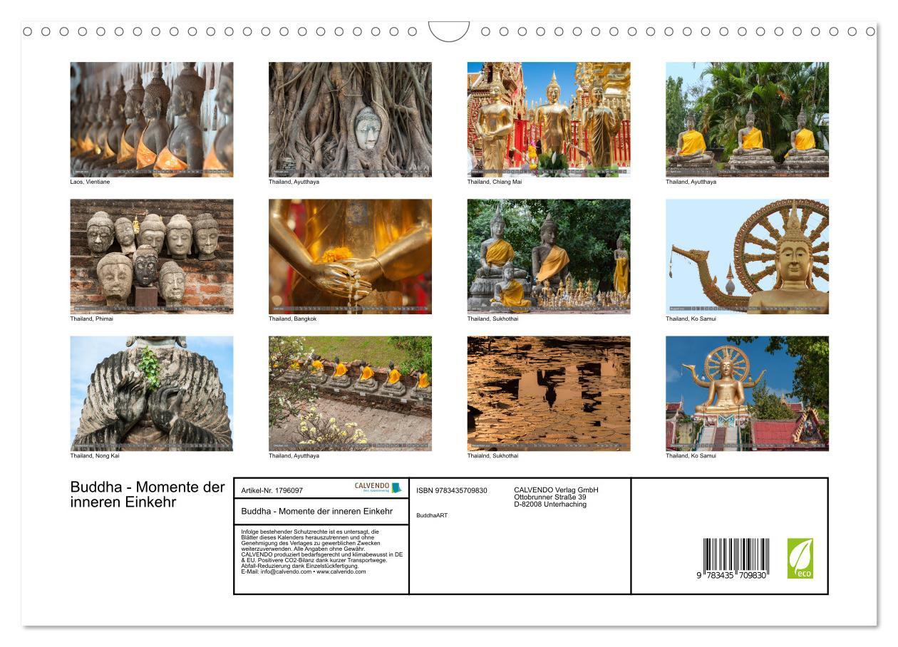 Bild: 9783435709830 | Buddha - Momente der inneren Einkehr (Wandkalender 2025 DIN A3...