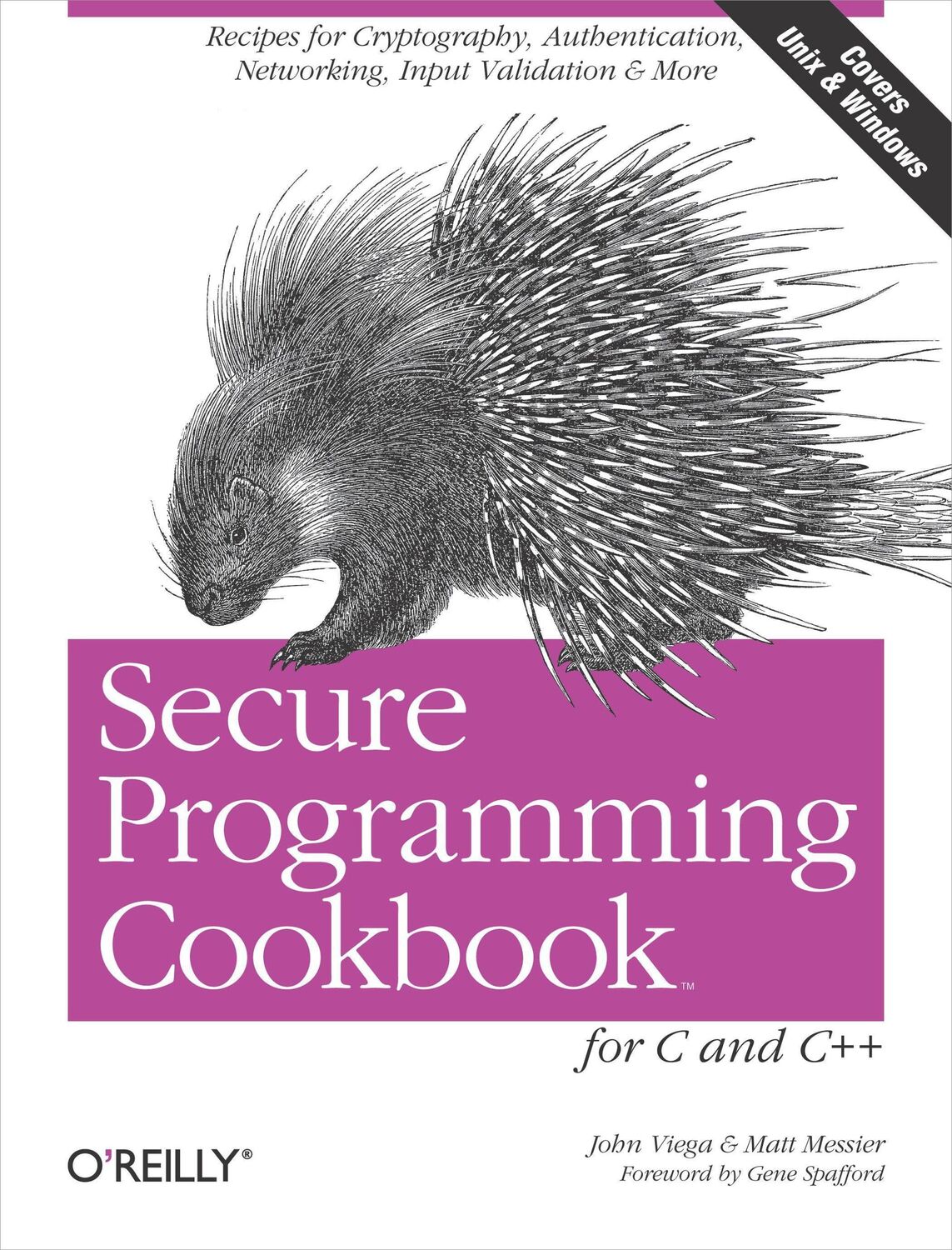 Cover: 9780596003944 | Secure Programming Cookbook for C &amp; C++ | John Viega | Taschenbuch