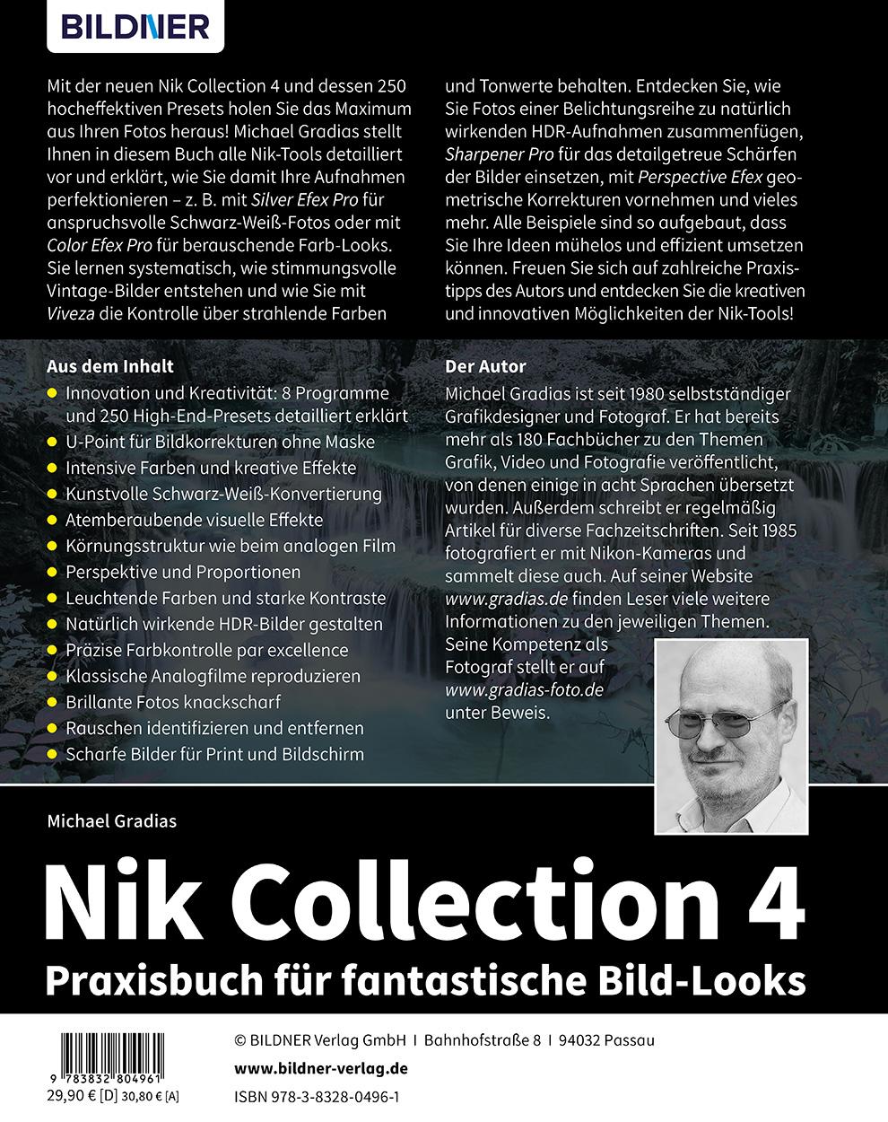 Rückseite: 9783832804961 | Nik Collection 4 | Praxisbuch für fantastische Bild-Looks | Gradias