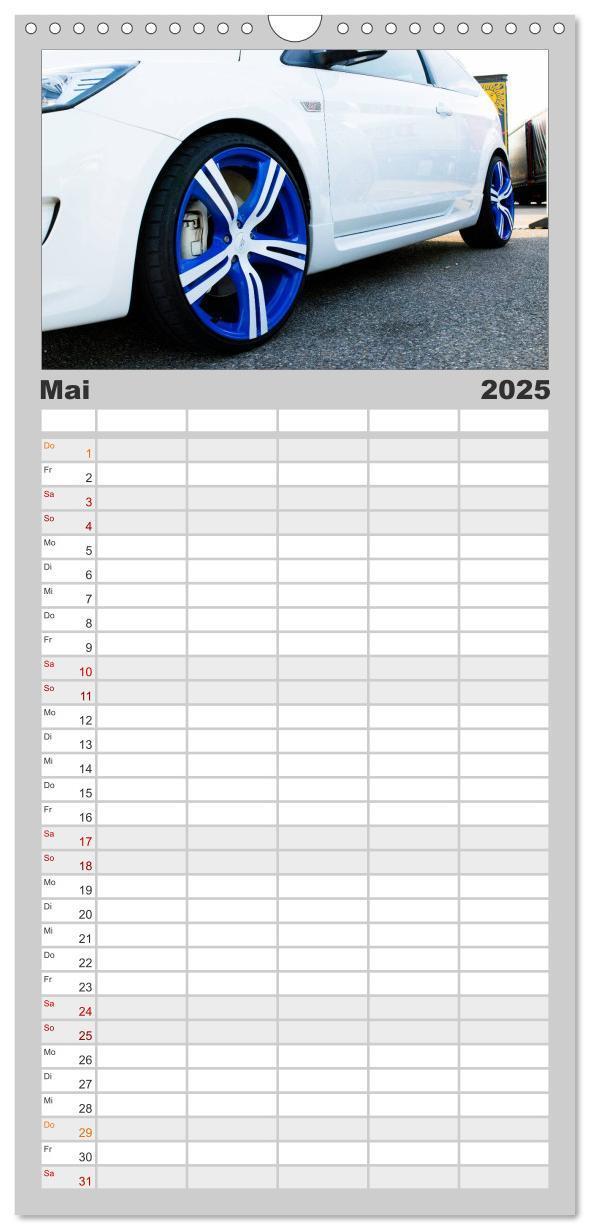 Bild: 9783457115619 | Familienplaner 2025 - Tuning Power mit 5 Spalten (Wandkalender, 21...