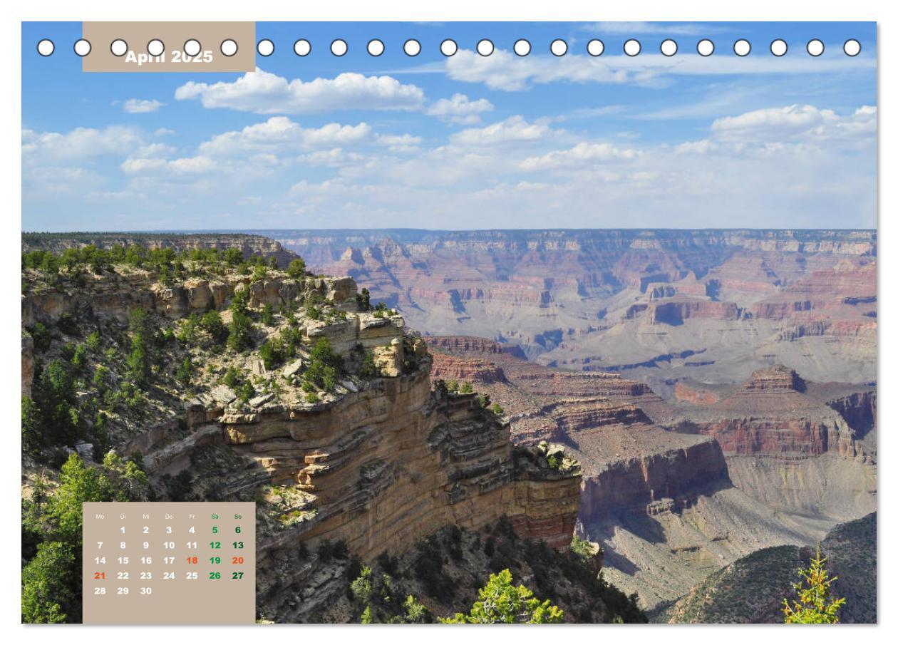 Bild: 9783435110834 | Erlebe mit mir die Schluchten des Grand Canyon (Tischkalender 2025...