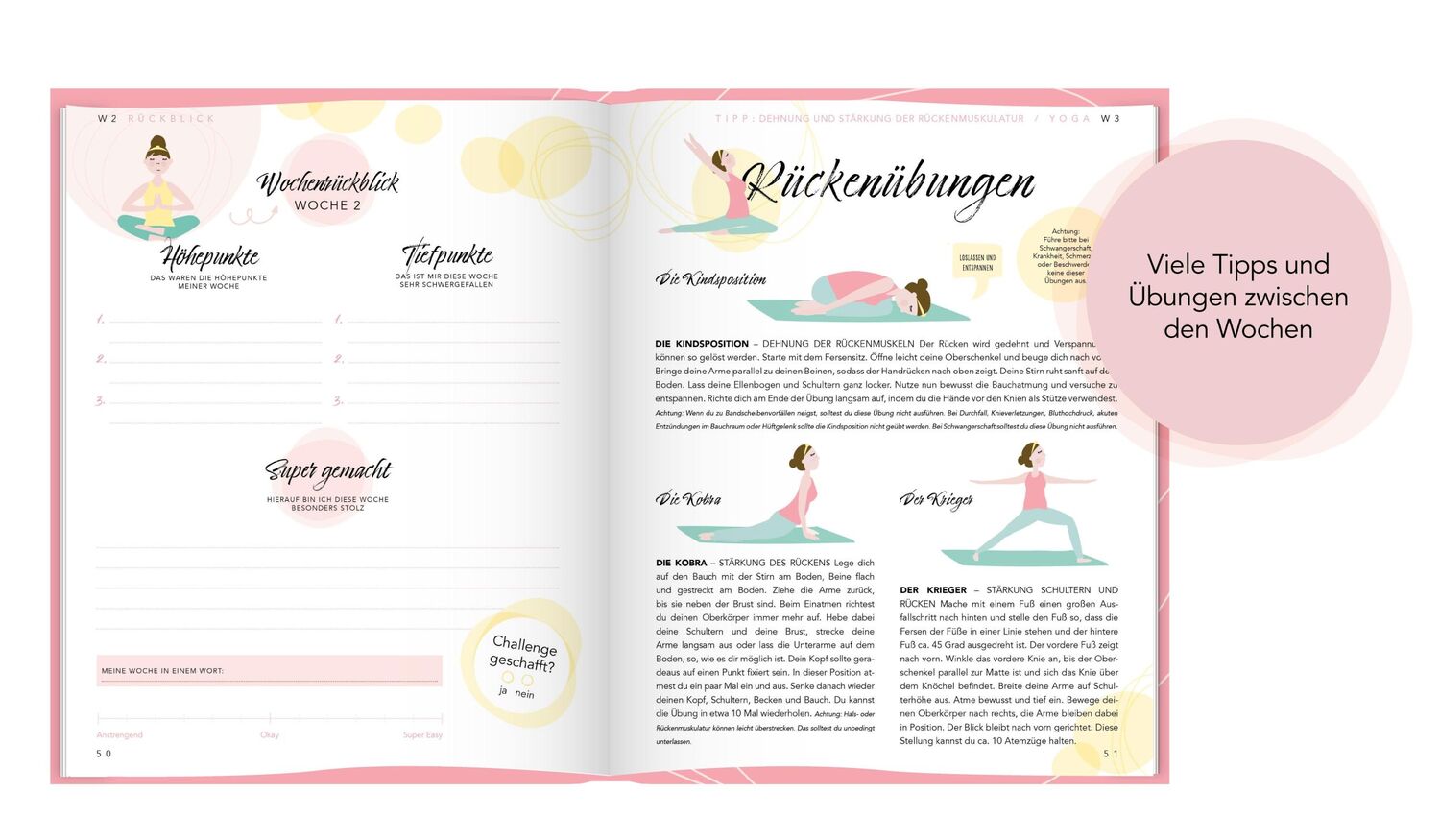 Bild: 9783985950300 | Yoga Fitness-Tagebuch &amp; Ernährungstagebuch für Frauen Body &amp; Soul...