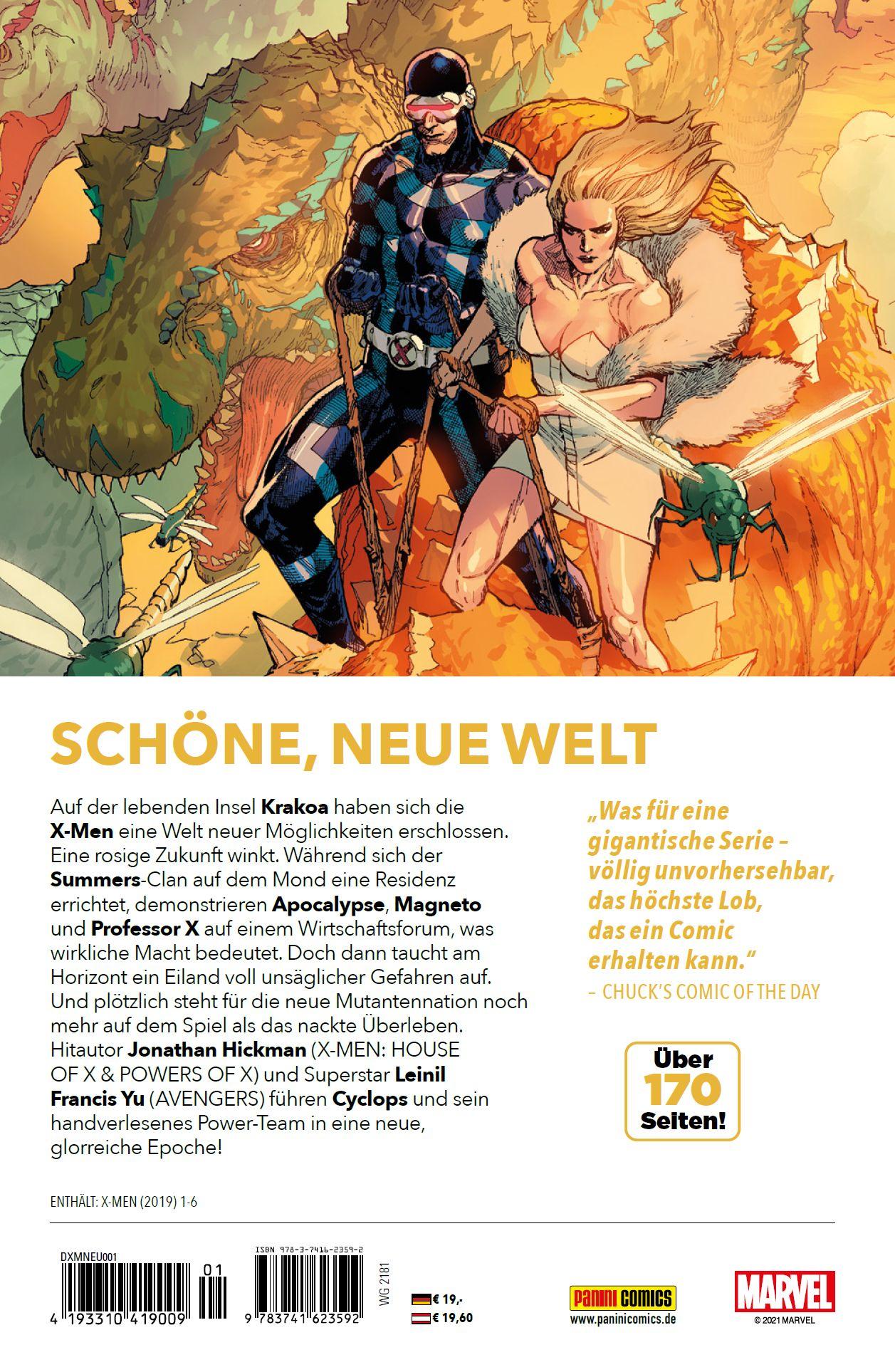 Rückseite: 9783741623592 | X-Men - Neustart | Bd. 1: Neue Ufer | Jonathan Hickman (u. a.) | Buch