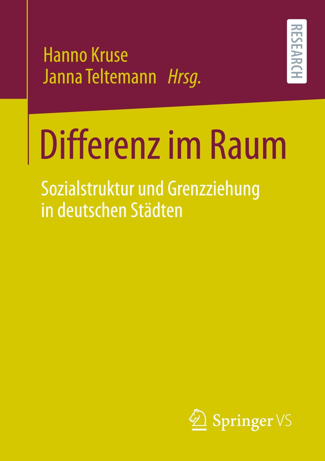 Cover: 9783658350086 | Differenz im Raum | Hanno Kruse (u. a.) | Taschenbuch | vi | Deutsch