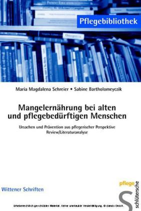 Cover: 9783899931105 | Mangelernährung bei alten und pflegebedürftigen Menschen | Taschenbuch