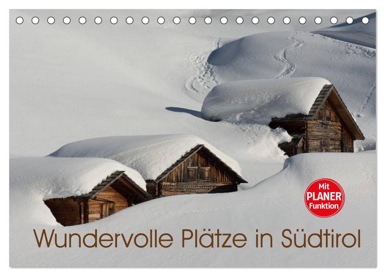 Cover: 9783435520534 | Wundervolle Plätze in Südtirol (Tischkalender 2025 DIN A5 quer),...