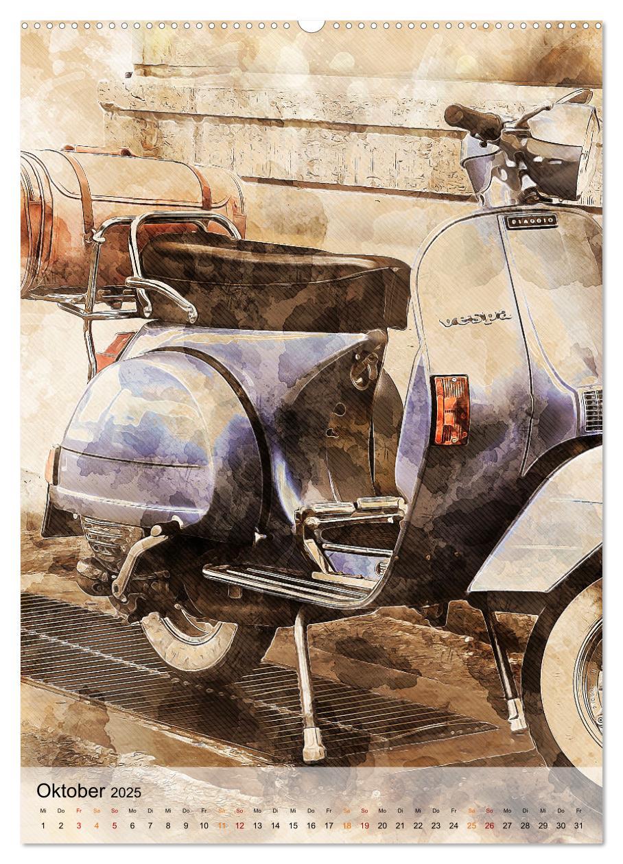 Bild: 9783435929887 | Motorroller - Vespa Galerie (Wandkalender 2025 DIN A2 hoch),...