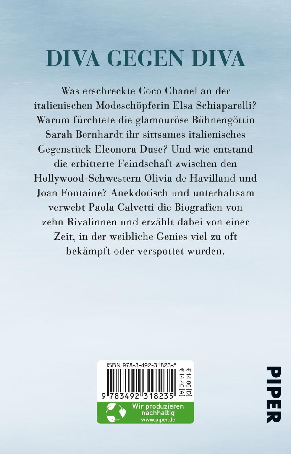 Rückseite: 9783492318235 | Rivalinnen | Paola Calvetti | Taschenbuch | 352 S. | Deutsch | 2022