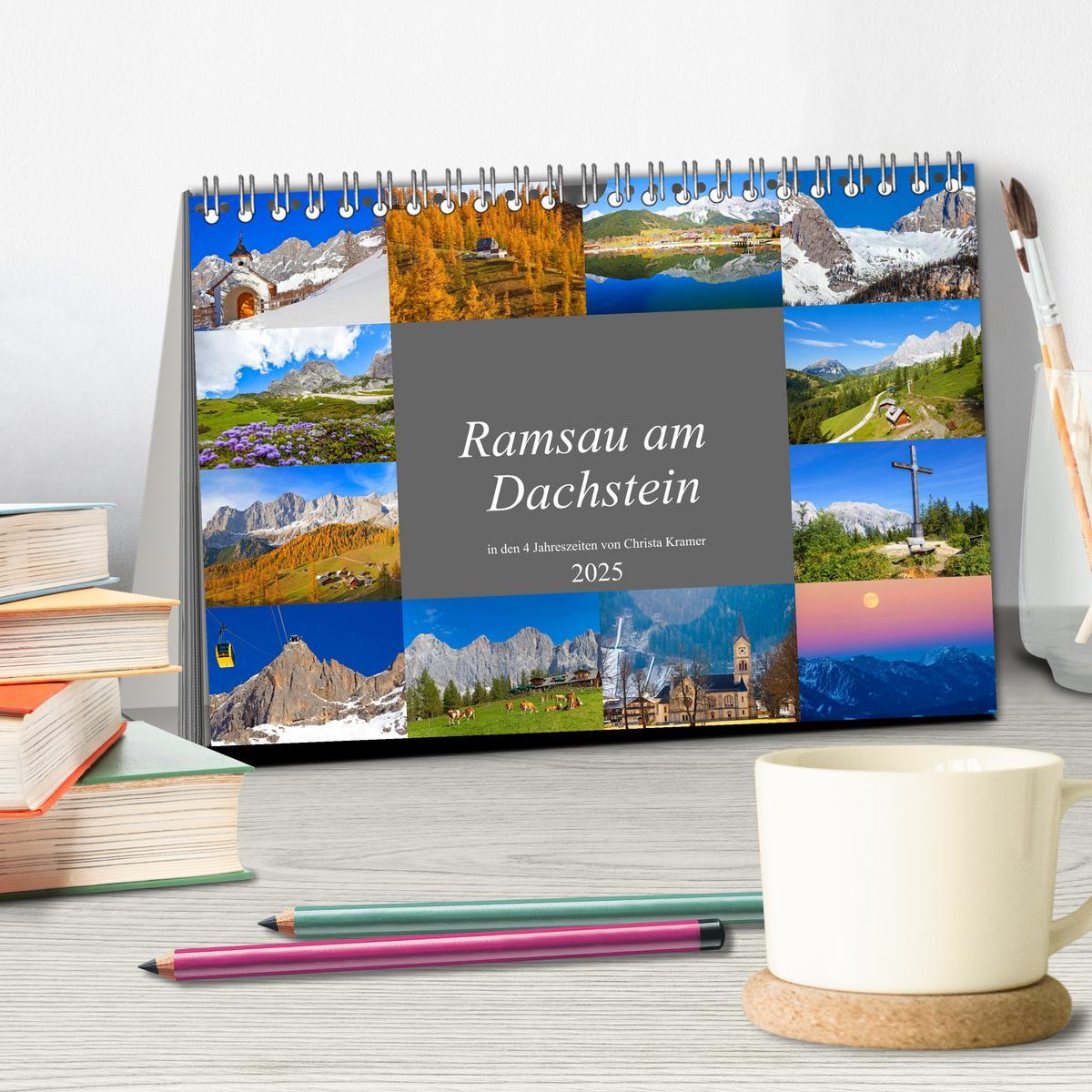 Bild: 9783435164608 | Ramsau am Dachstein (Tischkalender 2025 DIN A5 quer), CALVENDO...