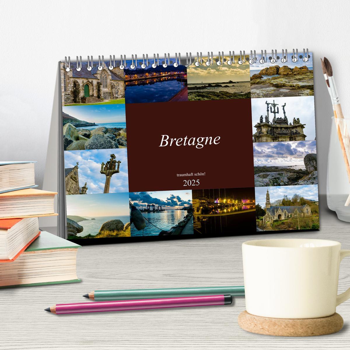 Bild: 9783435389537 | Bretagne - traumhaft schön! (Tischkalender 2025 DIN A5 quer),...