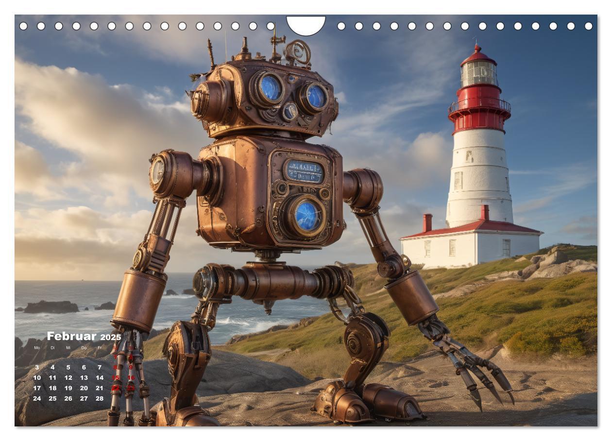 Bild: 9783383803765 | Steampunk - Die Welt der Leuchttürme (Wandkalender 2025 DIN A4...