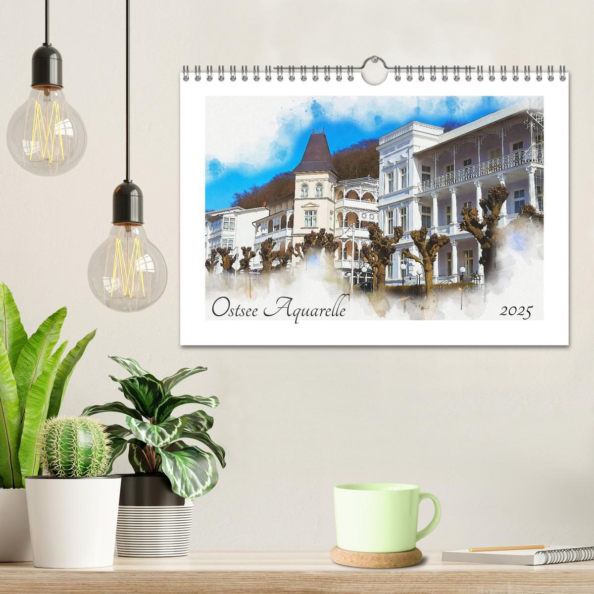 Bild: 9783435141753 | Ostsee Aquarelle (Wandkalender 2025 DIN A4 quer), CALVENDO...