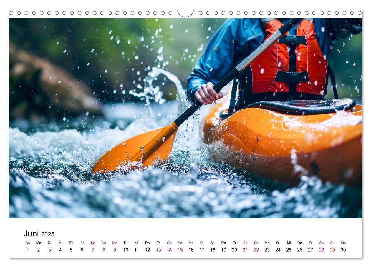 Bild: 9783457140109 | Kajak Erlebnisse (Wandkalender 2025 DIN A3 quer), CALVENDO...