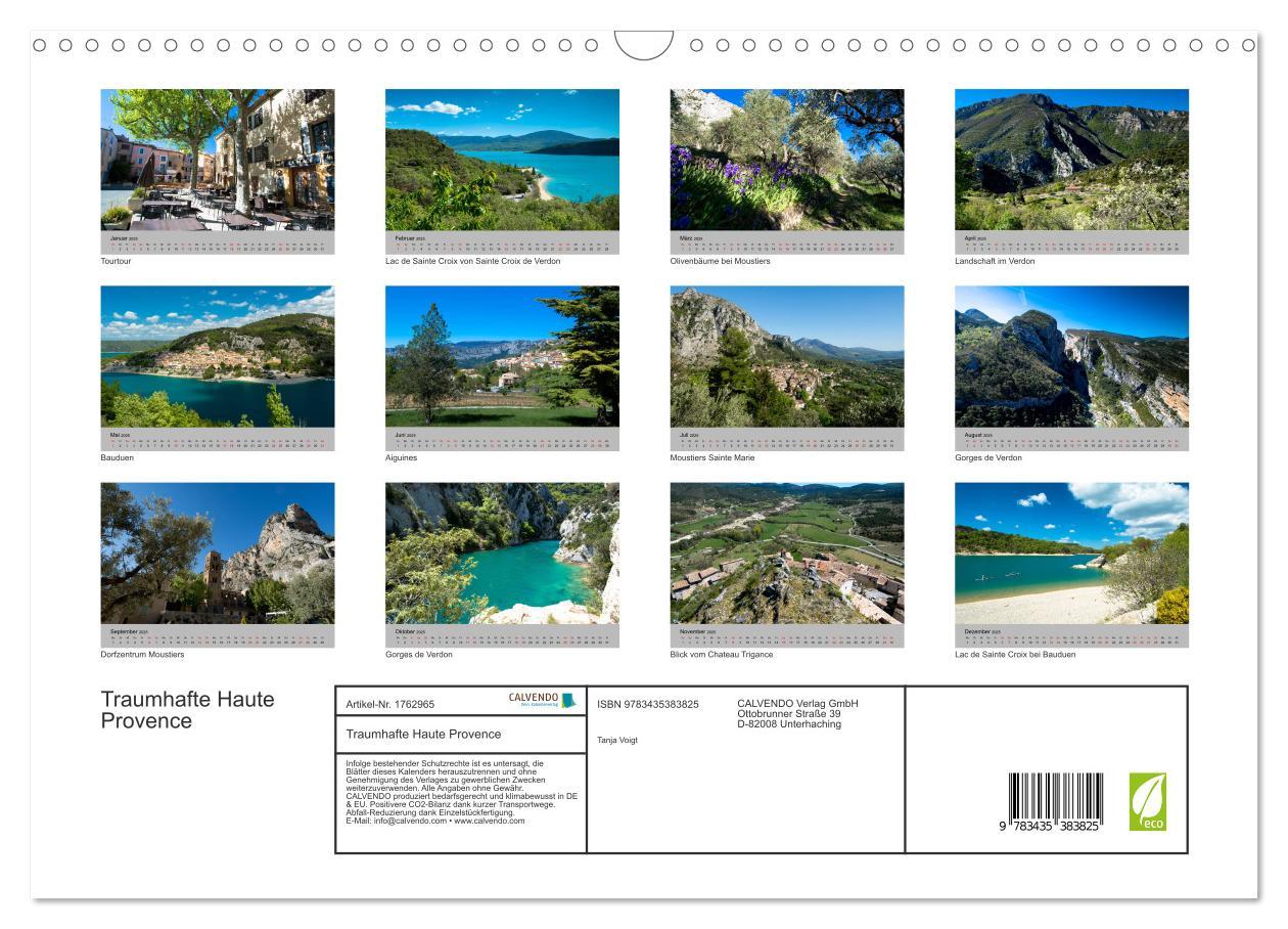 Bild: 9783435383825 | Traumhafte Haute Provence (Wandkalender 2025 DIN A3 quer), CALVENDO...