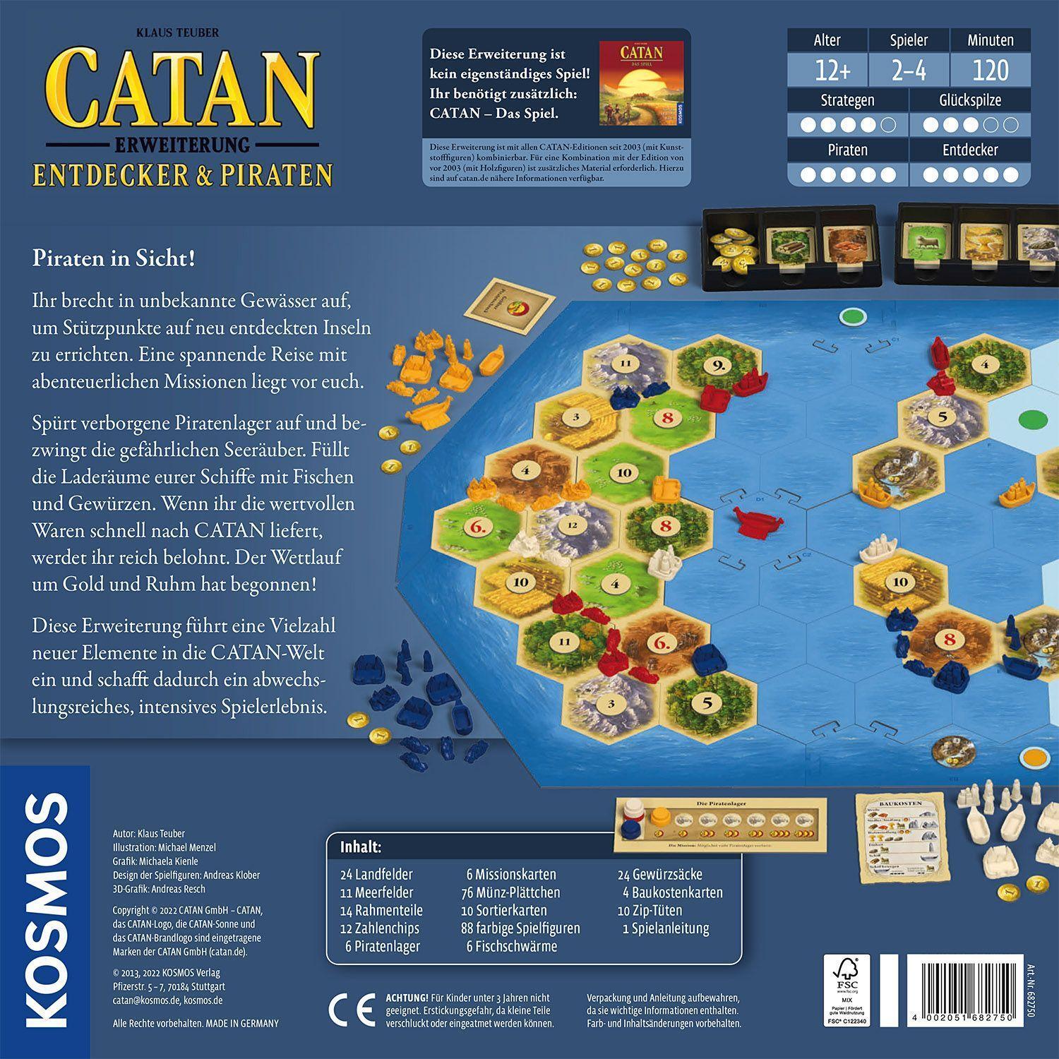 Bild: 4002051682750 | CATAN - Erweiterung - Entdecker & Piraten | Klaus Teuber | Spiel