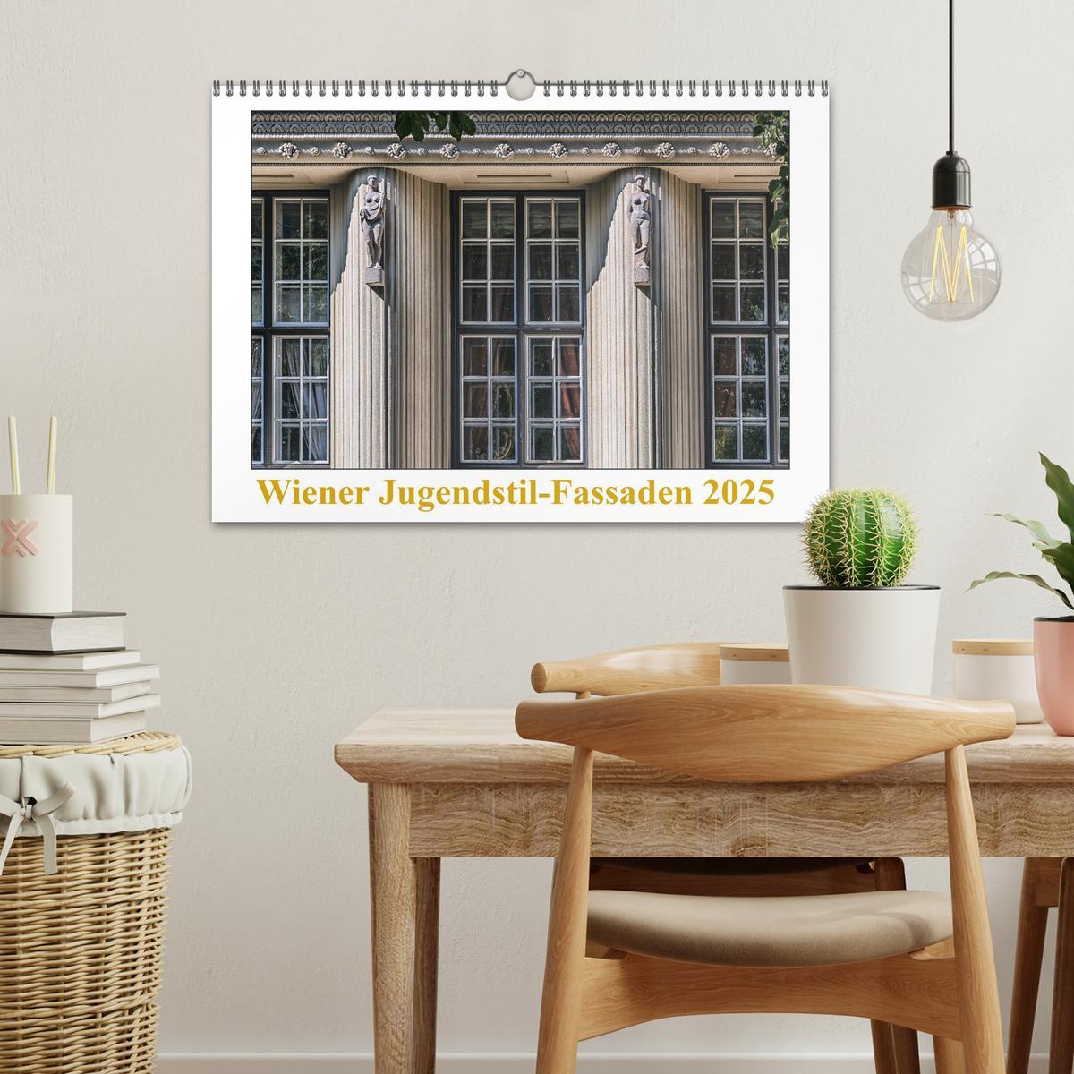 Bild: 9783435255566 | Wiener Jugendstil-Fassaden (Wandkalender 2025 DIN A3 quer),...