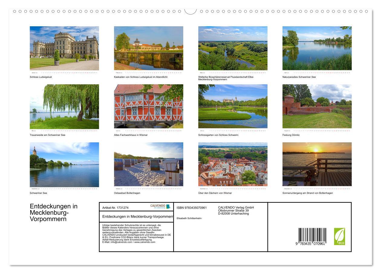 Bild: 9783435070961 | Entdeckungen in Mecklenburg-Vorpommern (Wandkalender 2025 DIN A2...