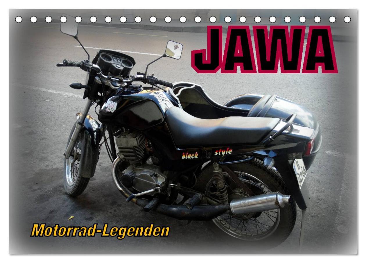 Cover: 9783435564521 | Motorrad-Legenden: JAWA (Tischkalender 2025 DIN A5 quer), CALVENDO...