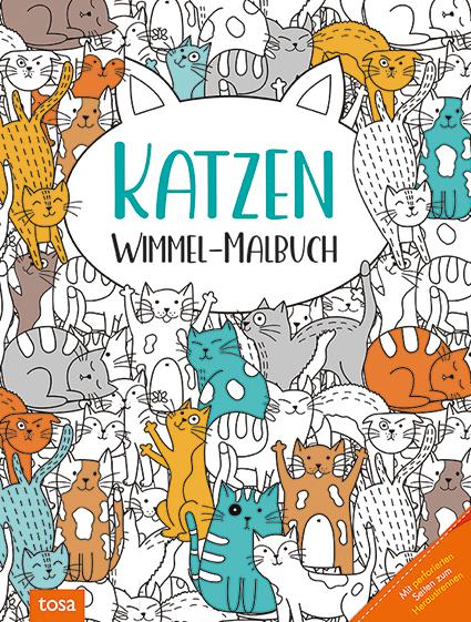 Cover: 9783863135782 | Katzen - Wimmel-Malbuch | Taschenbuch | 64 S. | Deutsch | 2024 | Tosa