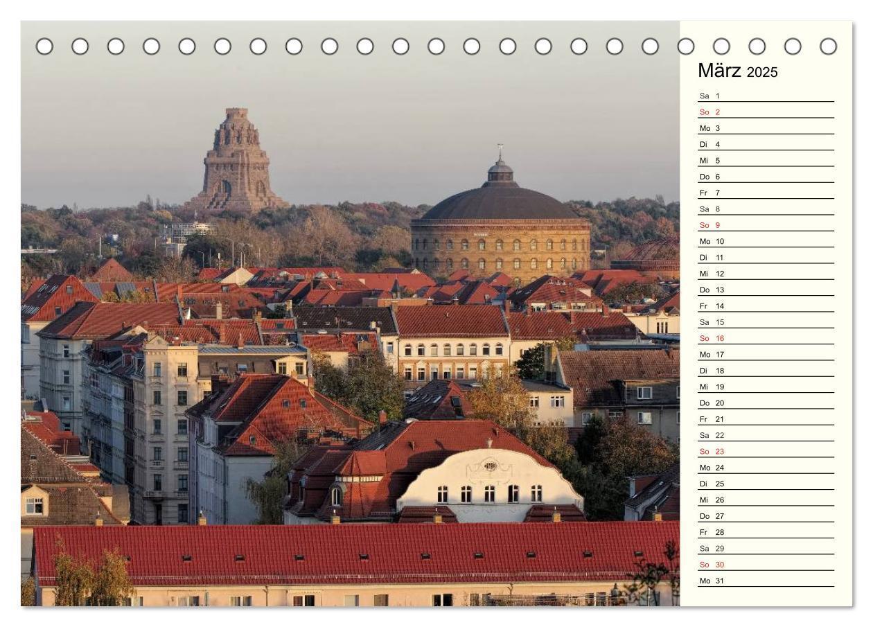 Bild: 9783435518180 | Reise durch Leipzig (Tischkalender 2025 DIN A5 quer), CALVENDO...