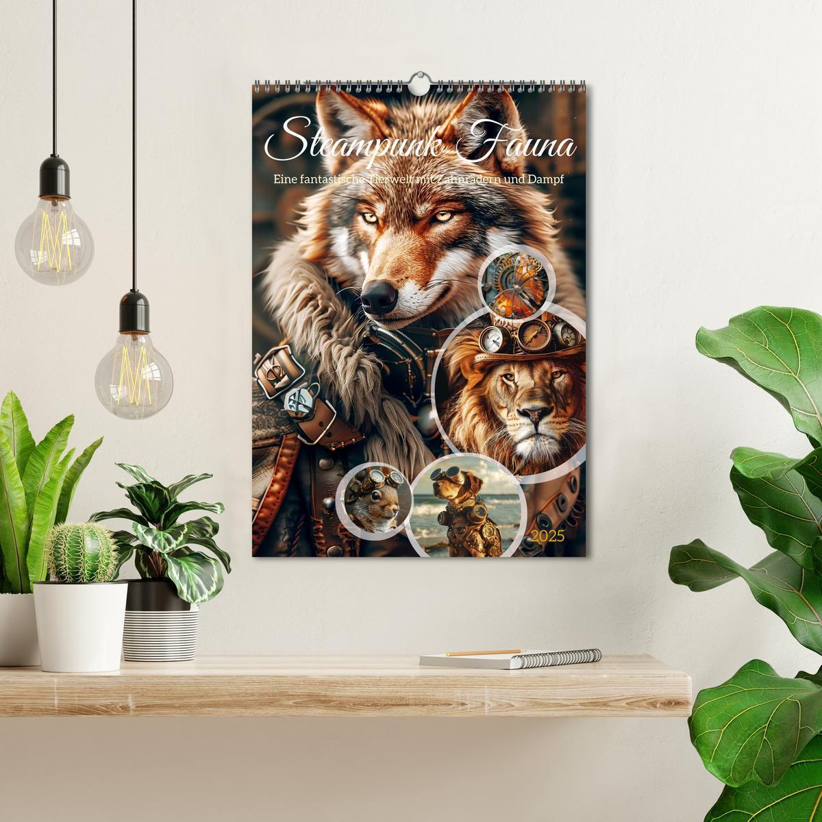 Bild: 9783435652310 | Steampunk Fauna (Wandkalender 2025 DIN A3 hoch), CALVENDO...