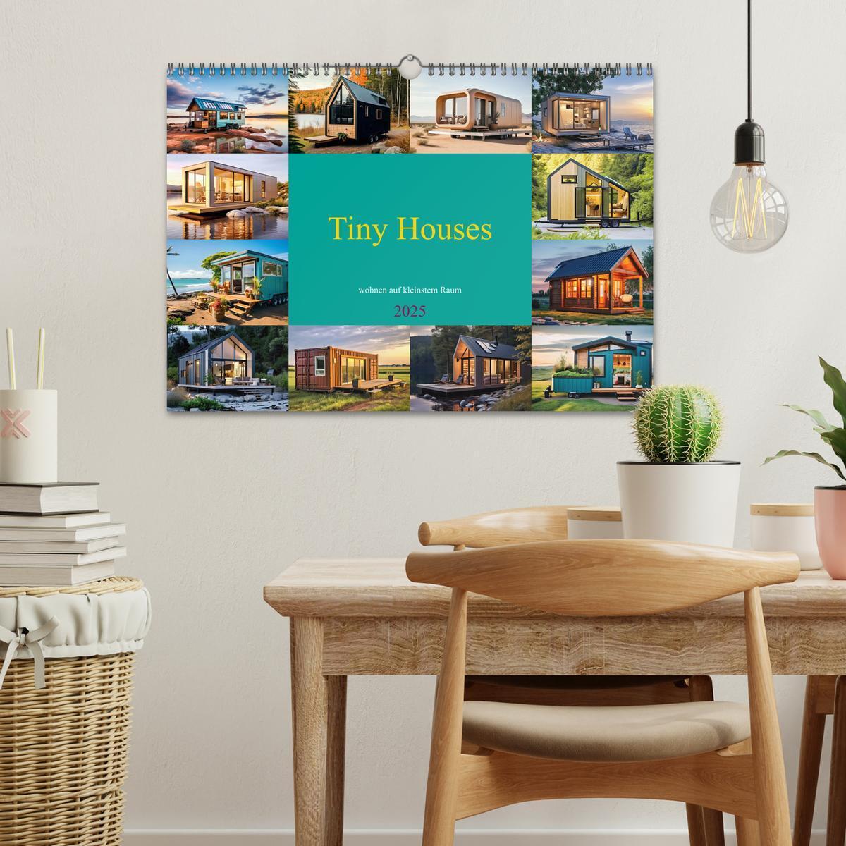 Bild: 9783383827334 | Tiny Houses - wohnen auf kleinstem Raum (Wandkalender 2025 DIN A3...