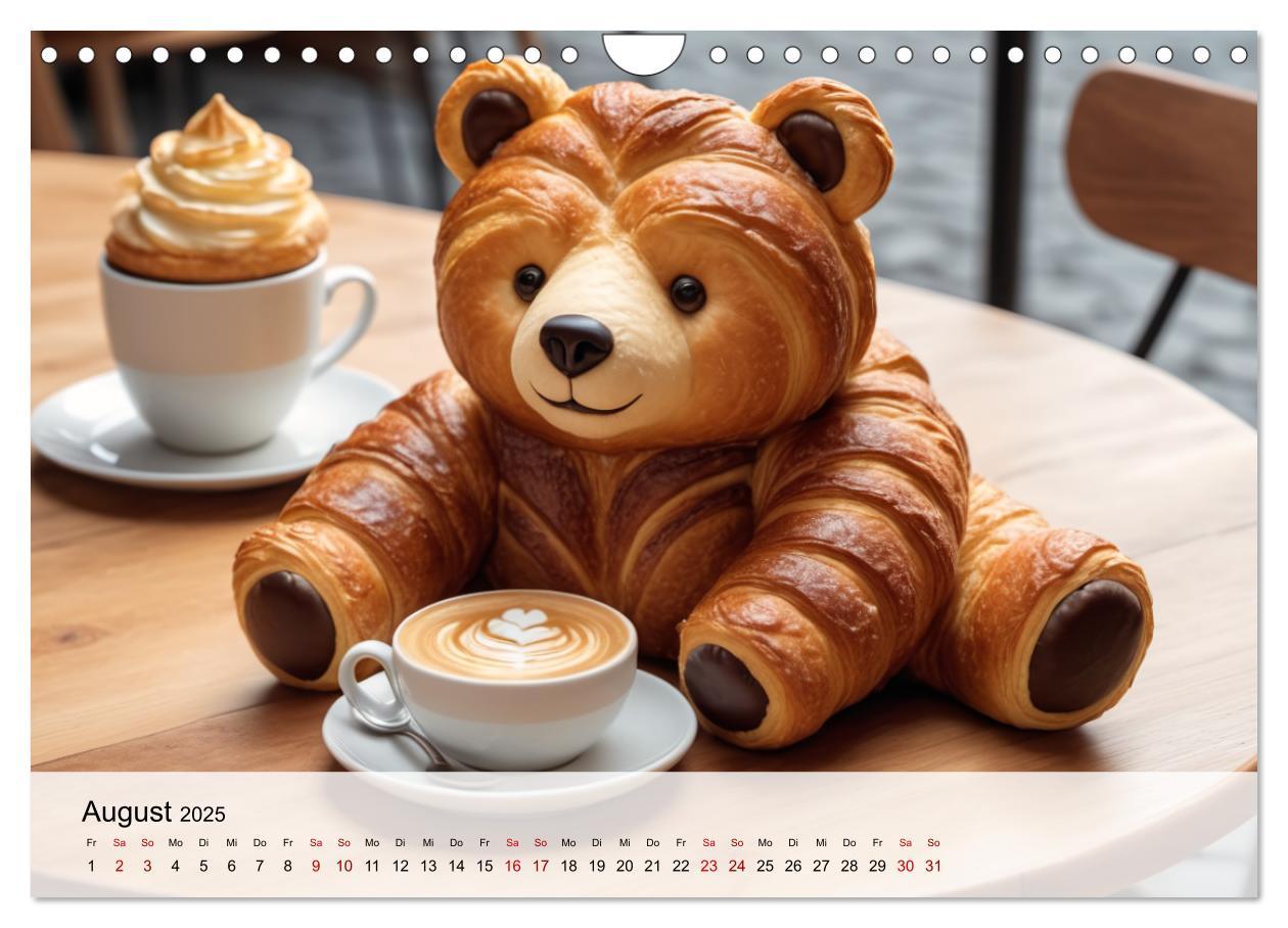 Bild: 9783383777110 | Tierische Croissants (Wandkalender 2025 DIN A4 quer), CALVENDO...