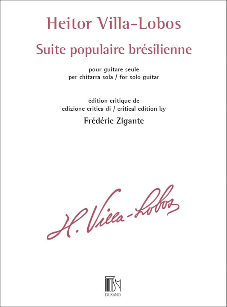 Cover: 9790044094790 | Suite populaire bresilienne pour guitare | Heitor Villa-Lobos | Buch