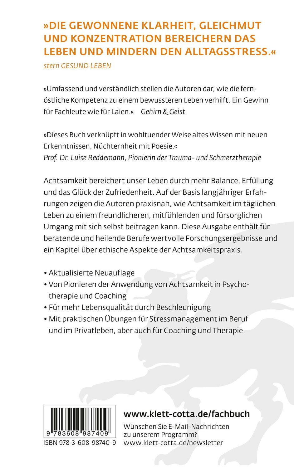 Rückseite: 9783608987409 | Das Achtsamkeitsbuch | Grundlagen, Übungen, Anwendungen | Taschenbuch