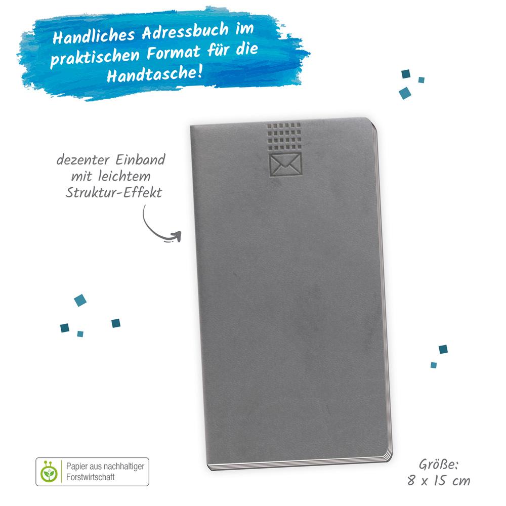 Bild: 9783988021212 | Trötsch Adressbuch Soft Touch Slim Anthrazit | Trötsch Verlag | Buch