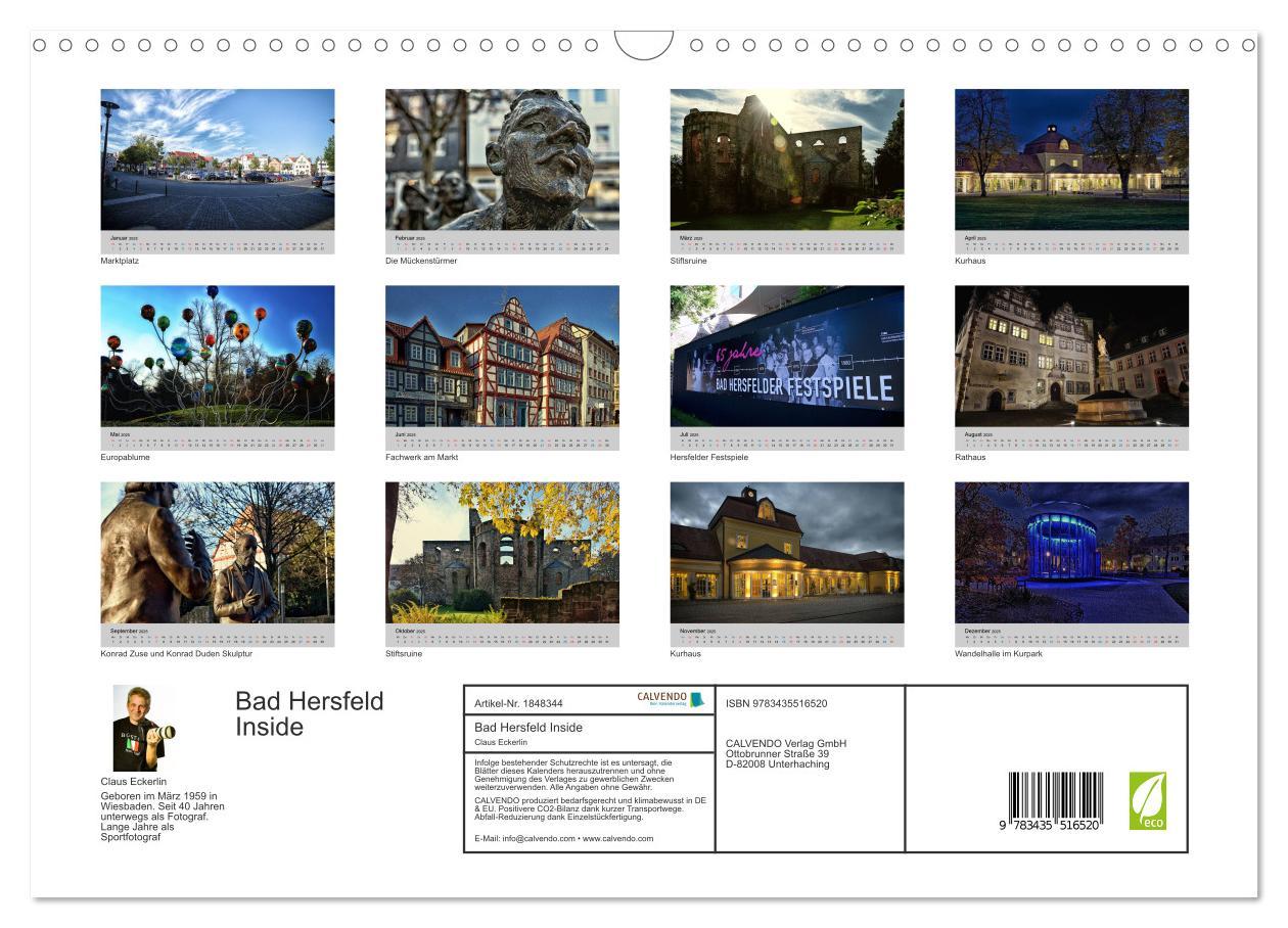 Bild: 9783435516520 | Bad Hersfeld Inside (Wandkalender 2025 DIN A3 quer), CALVENDO...